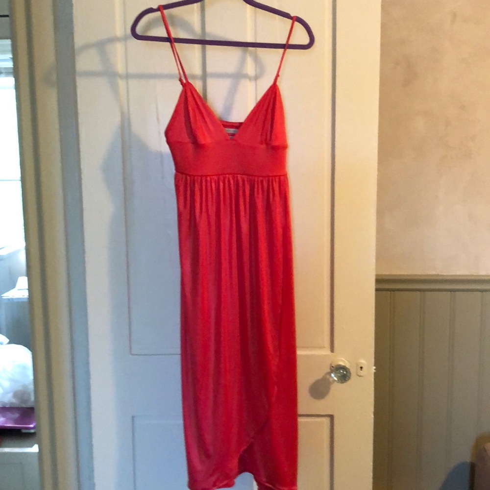Urban outfitters red spaghetti strap wrap dress